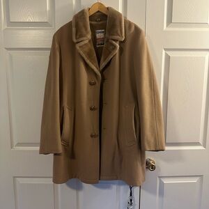 Vintage 70's Mighty Mac Mens Coat Faux Fur Collar Lining Size M/L